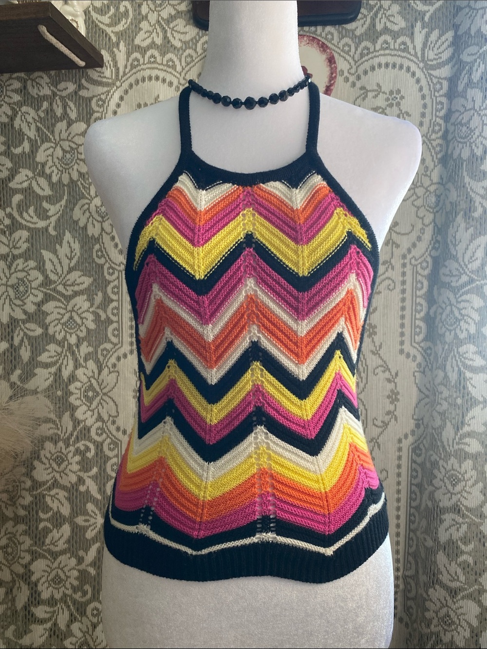 Y2K crochet/festival halter Forever 21 top
